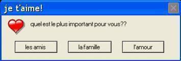 les amis la famille l amour ???